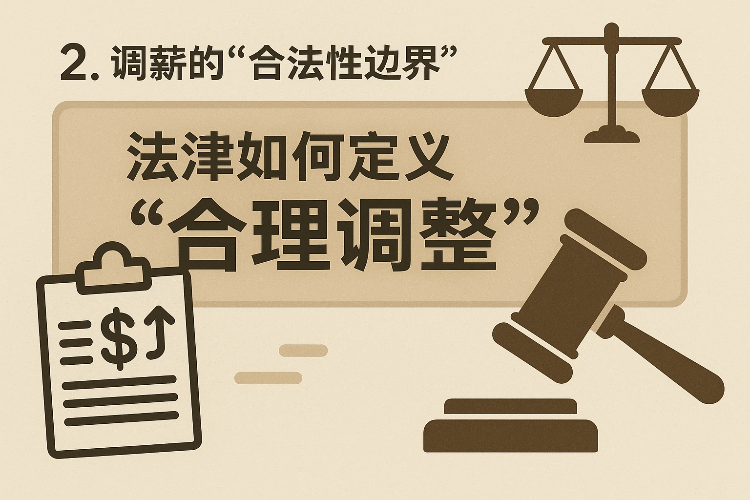 2. 调薪的“合法性边界”：法律如何定义“合理调整”