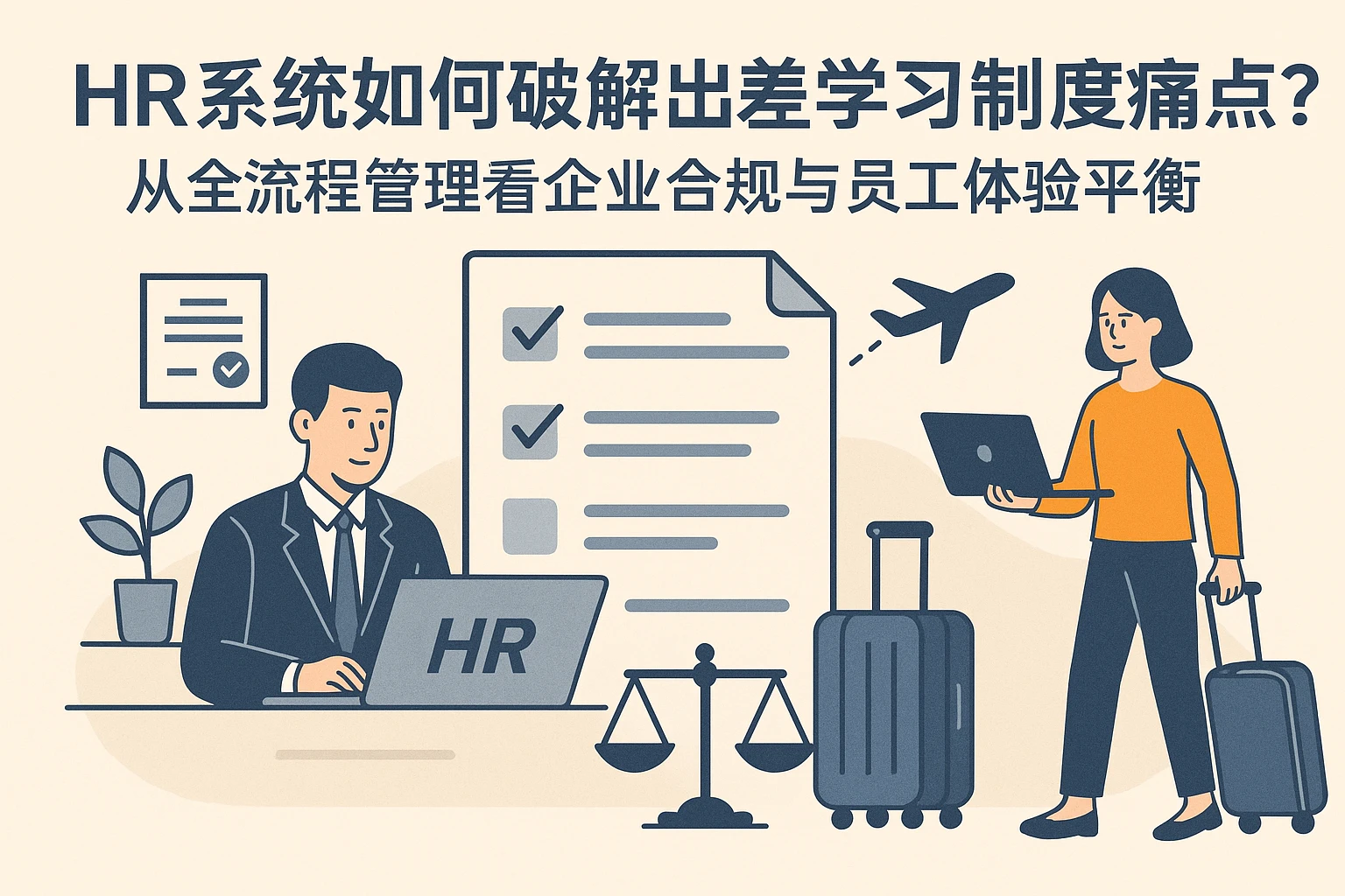 HR系统如何破解出差学习制度痛点？从全流程管理看企业合规与员工体验平衡