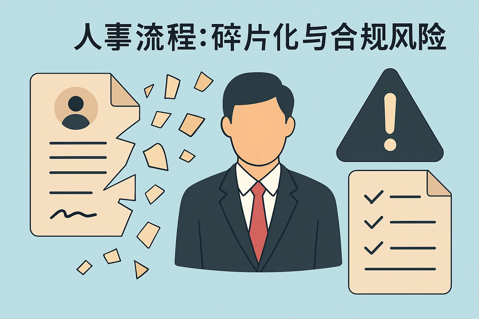 2. 人事流程：碎片化与合规风险