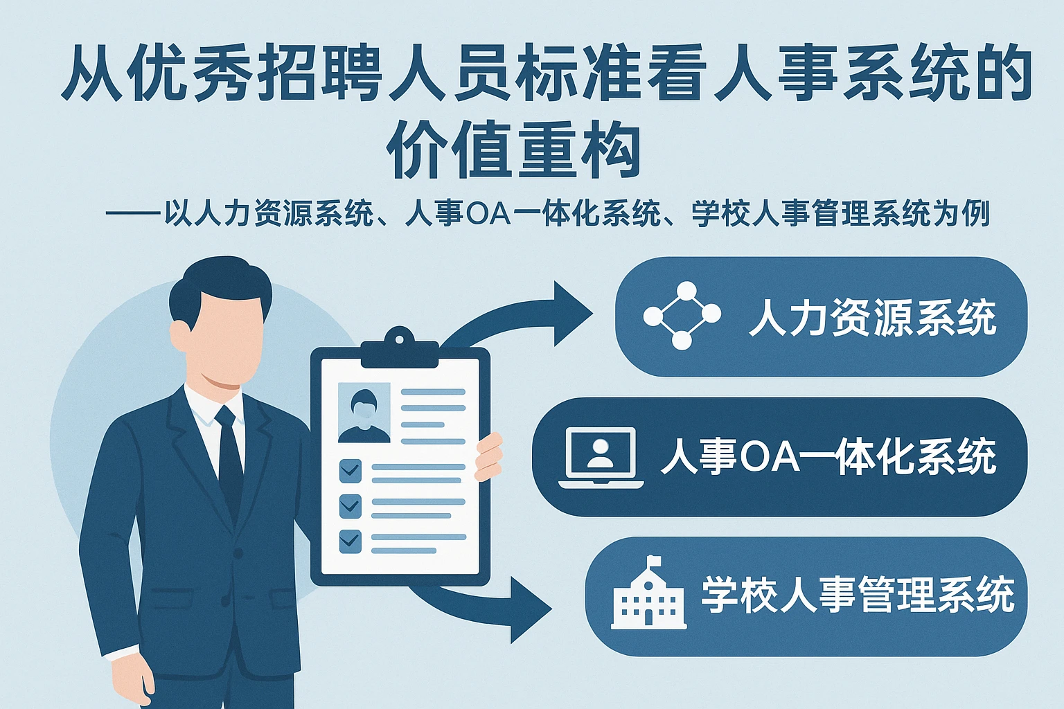 从优秀招聘人员标准看人事系统的价值重构——以人力资源系统、人事OA一体化系统、学校人事管理系统为例