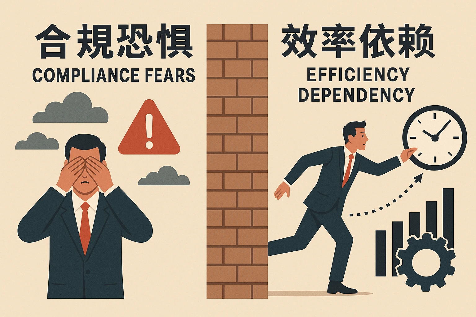 2. 企业的“合规恐惧”与“效率依赖”