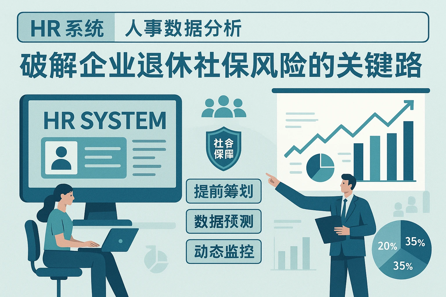HR系统+人事数据分析：破解企业退休社保风险的关键路径