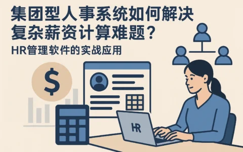 集团型人事系统如何解决复杂薪资计算难题？HR管理软件的实战应用