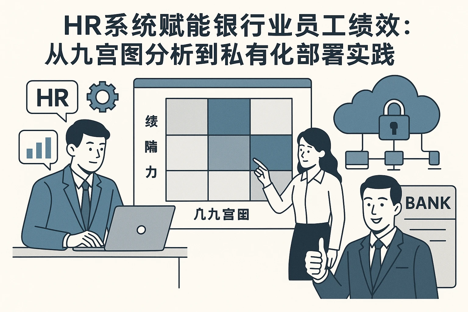 HR系统赋能银行业员工绩效：从九宫图分析到私有化部署实践