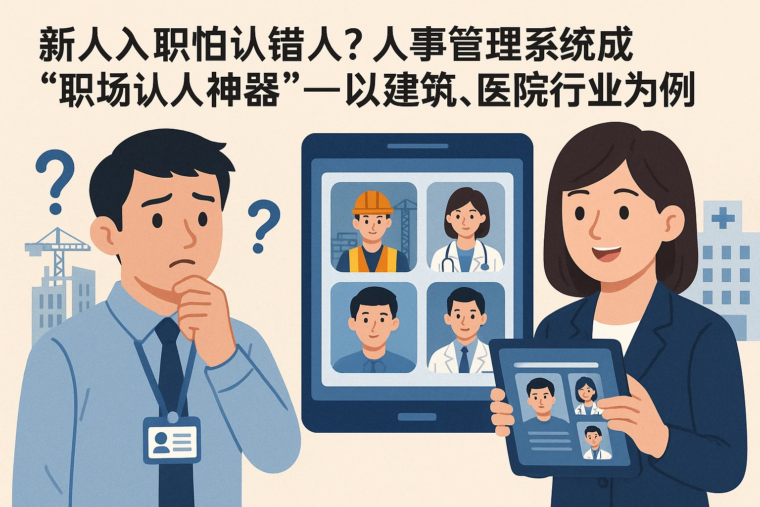 新人入职怕认错人？人事管理系统成“职场认人神器”——以建筑、医院行业为例