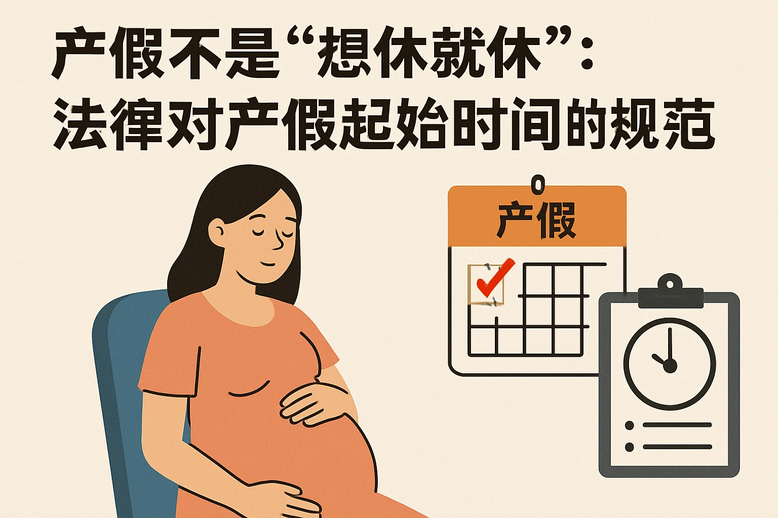2. 产假不是“想休就休”：法律对产假起始时间的规范