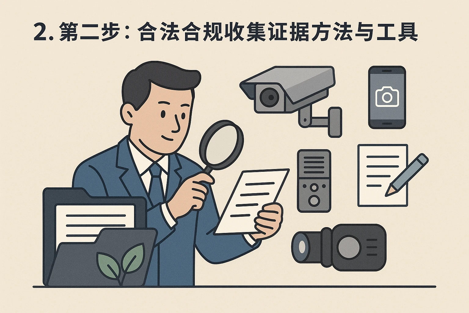 2. 第二步：合法合规收集证据的方法与工具
