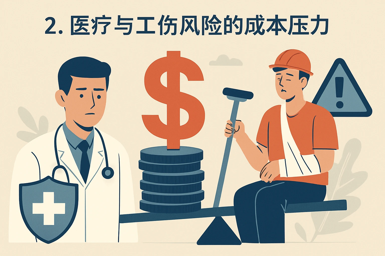 2. 医疗与工伤风险的成本压力