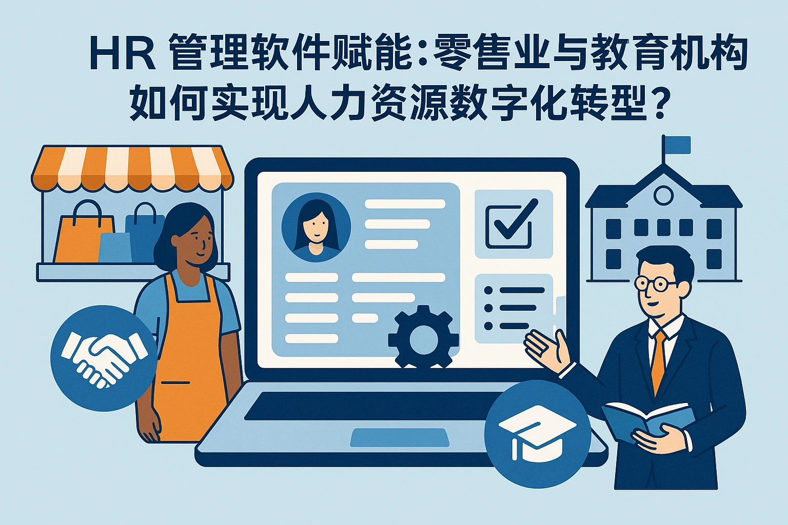 HR管理软件赋能：零售业与教育机构如何实现人力资源数字化转型？