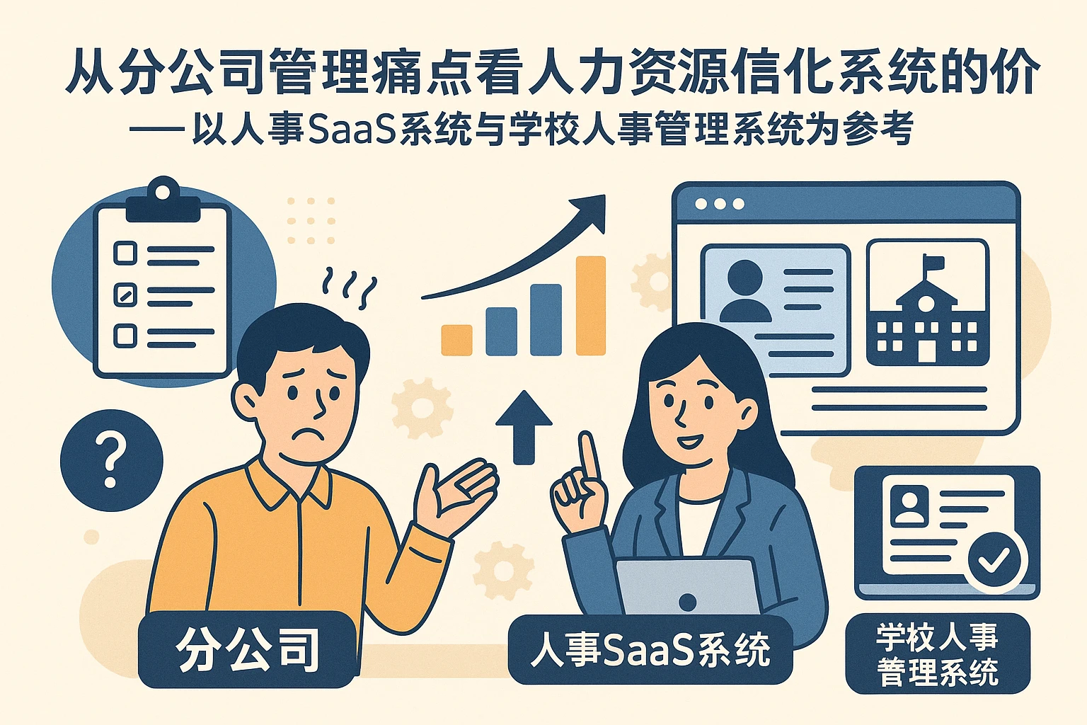 从分公司管理痛点看人力资源信息化系统的价值——以人事SaaS系统与学校人事管理系统为参考