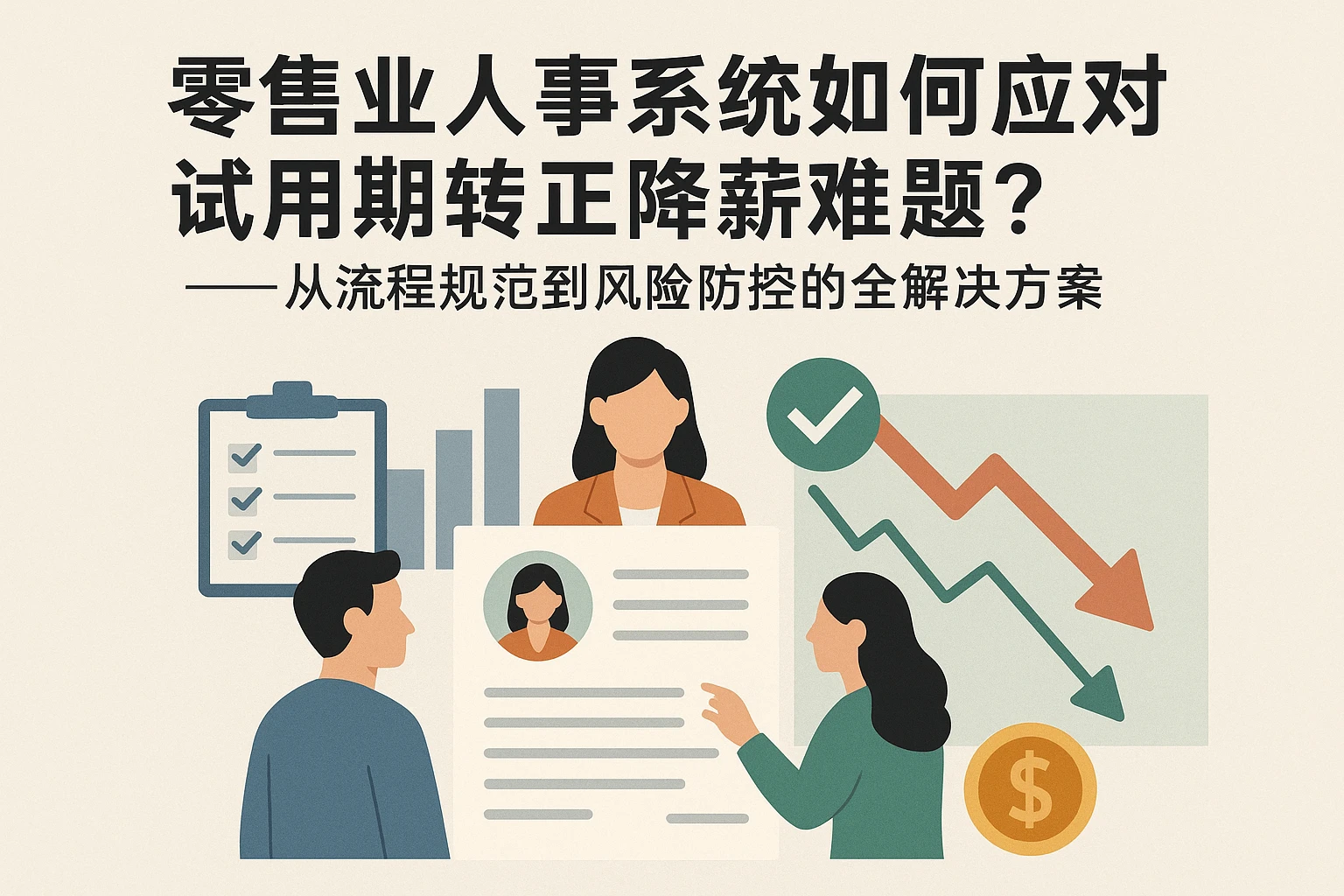 零售业人事系统如何应对试用期转正降薪难题？——从流程规范到风险防控的全解决方案