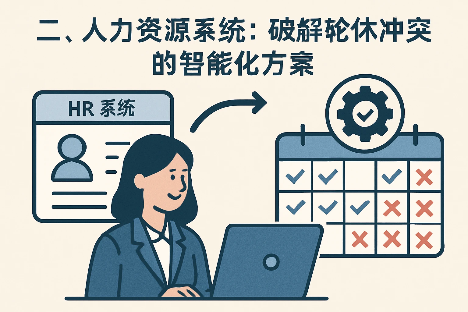 二、人力资源系统：破解轮休冲突的智能化方案