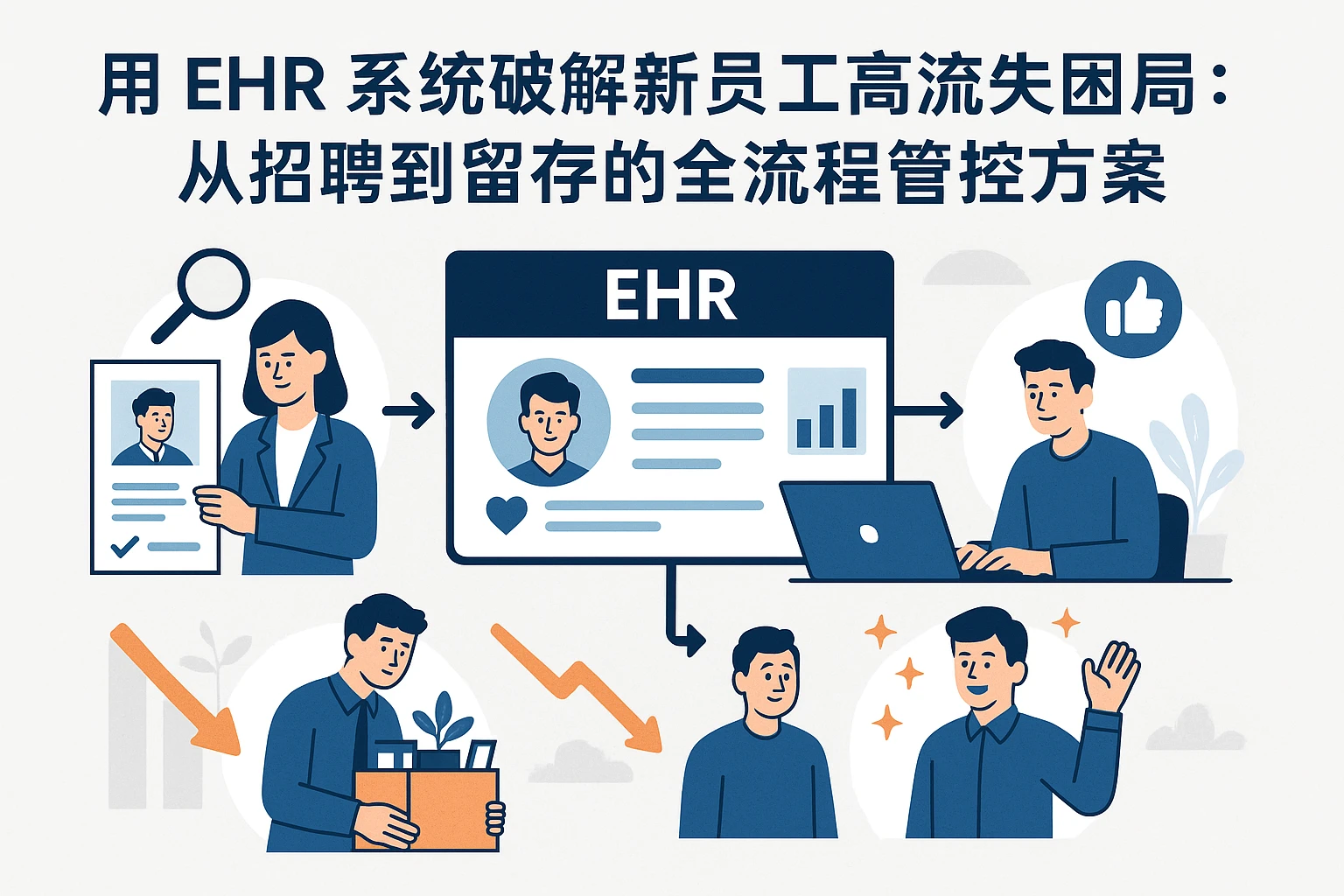 用EHR系统破解新员工高流失困局：从招聘到留存的全流程管控方案