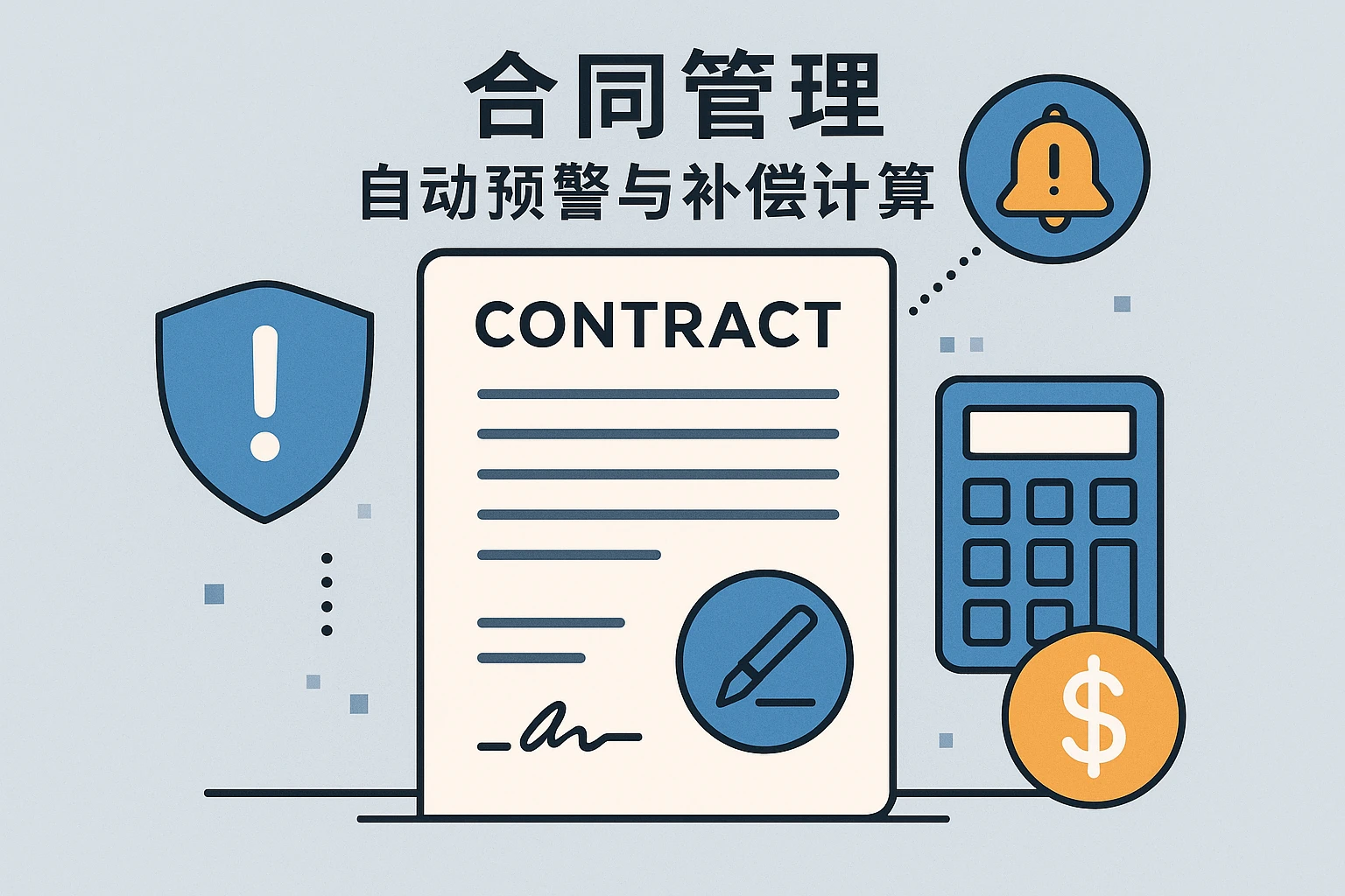 2. 合同管理：自动预警与补偿计算