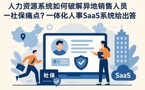人力资源系统如何破解异地销售人员社保痛点？一体化人事SaaS系统给出答案