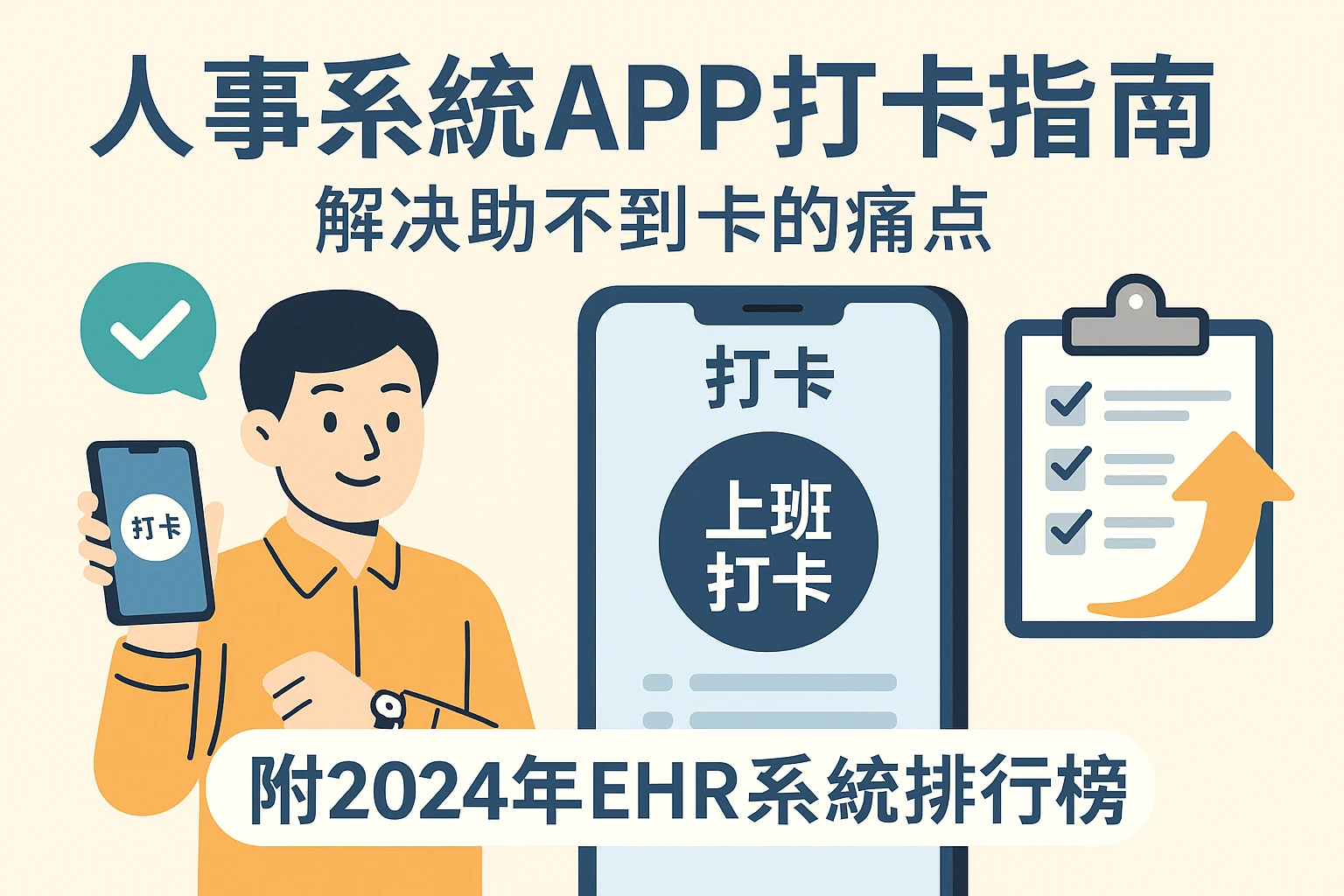 人事系统APP打卡指南：解决打不到卡的痛点，附2024年EHR系统排行榜