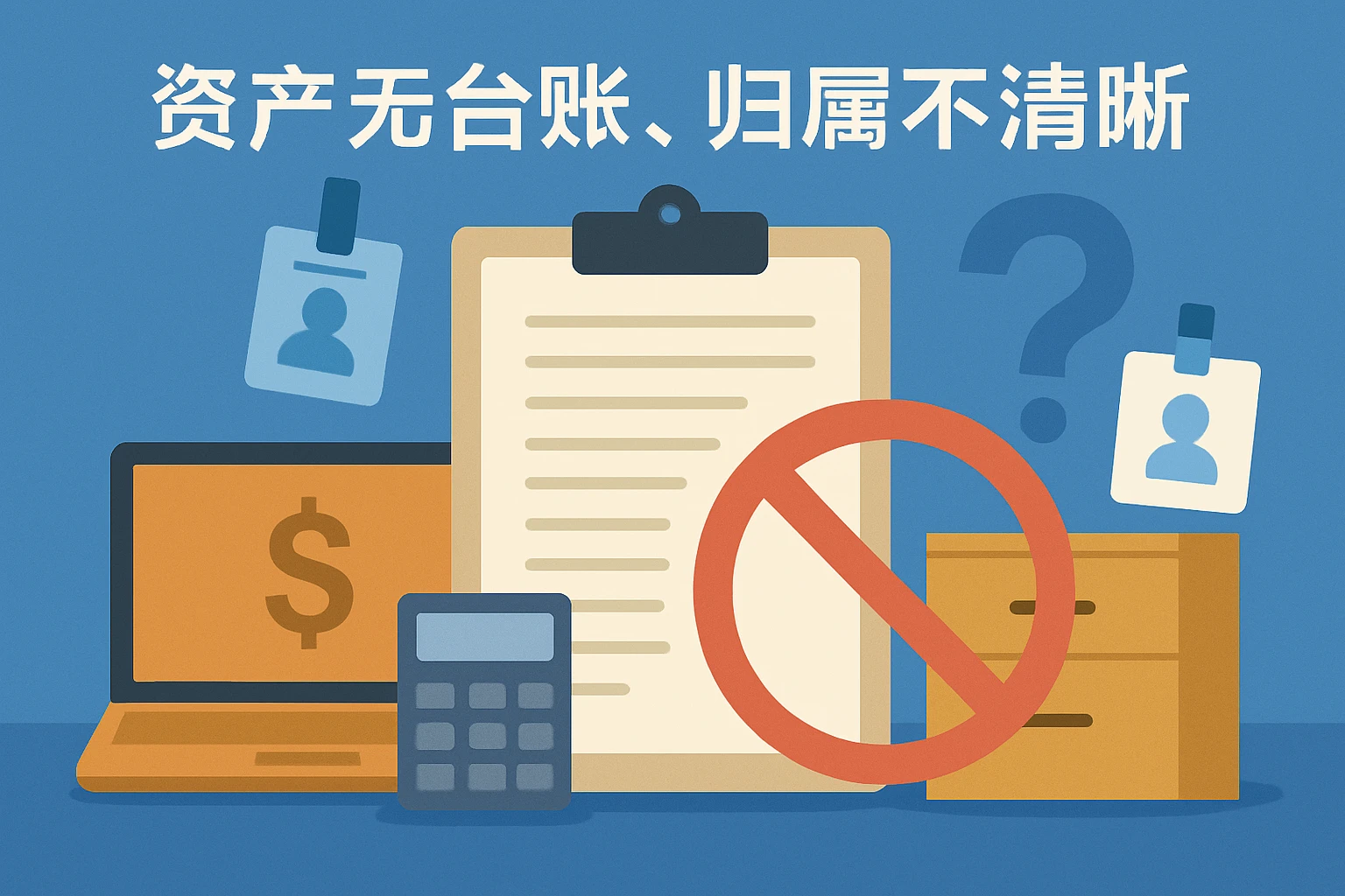 2. 资产无台账，归属不清晰