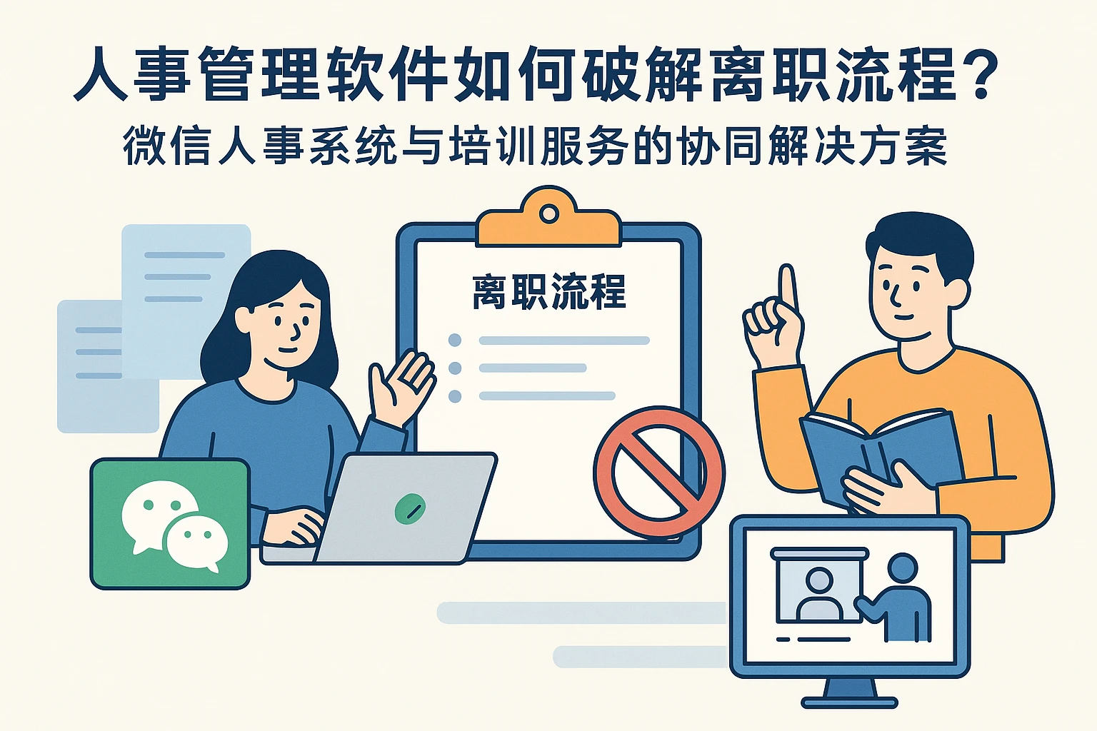 人事管理软件如何破解离职流程痛点？微信人事系统与培训服务的协同解决方案