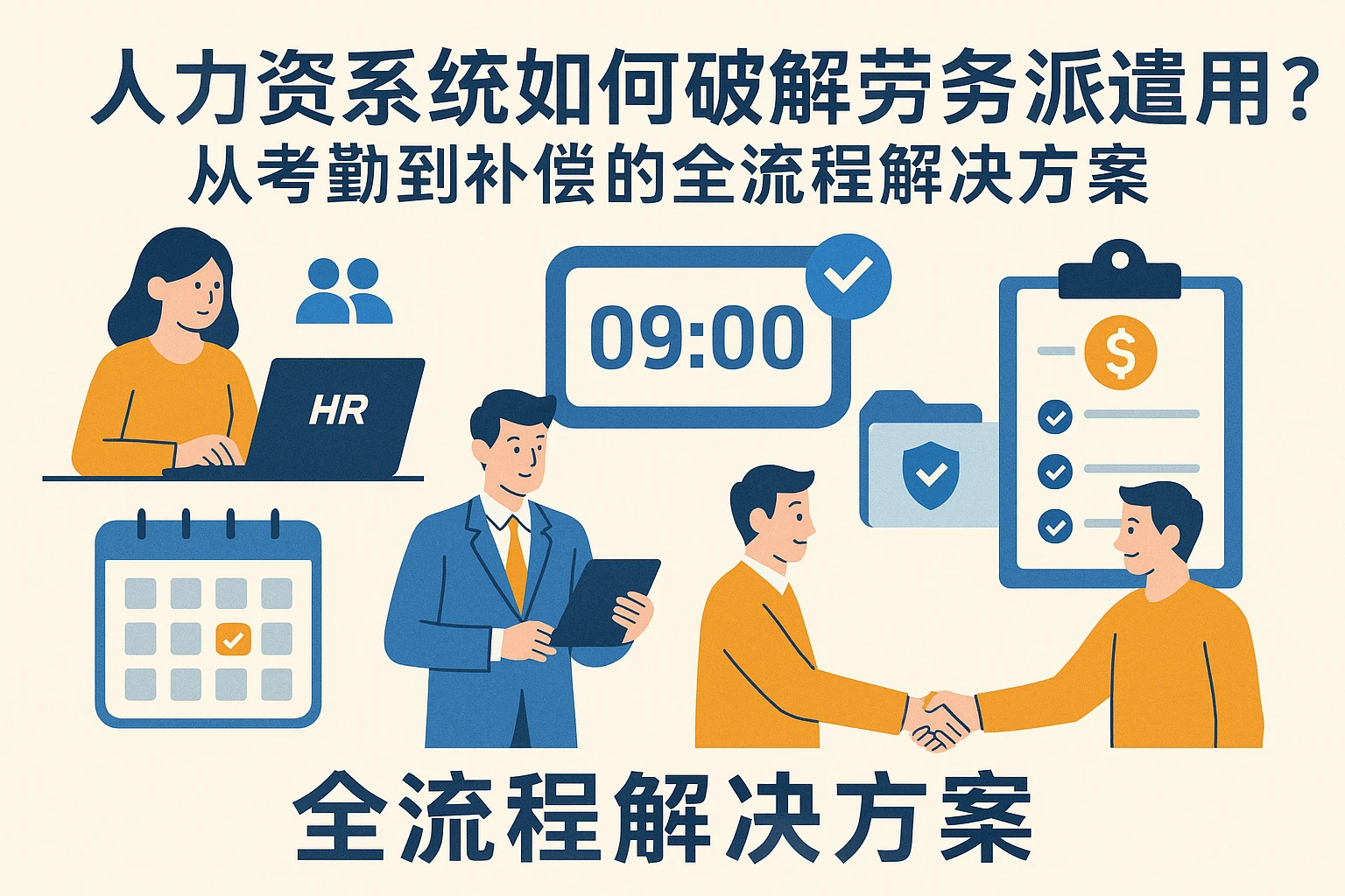 人力资源系统如何破解劳务派遣管理痛点？从考勤到补偿的全流程解决方案