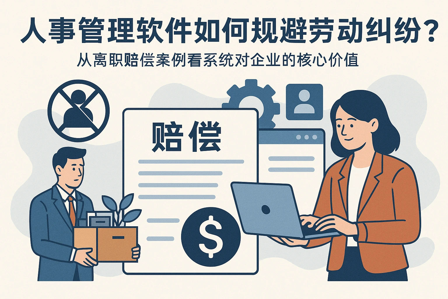 人事管理软件如何规避劳动纠纷？从离职赔偿案例看系统对企业的核心价值