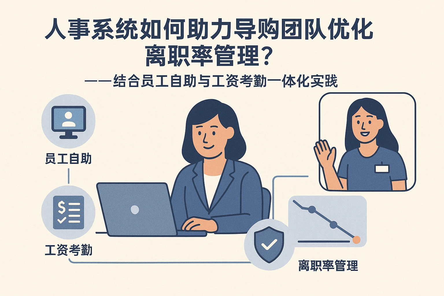 人事系统如何助力导购团队优化离职率管理？——结合员工自助与工资考勤一体化实践