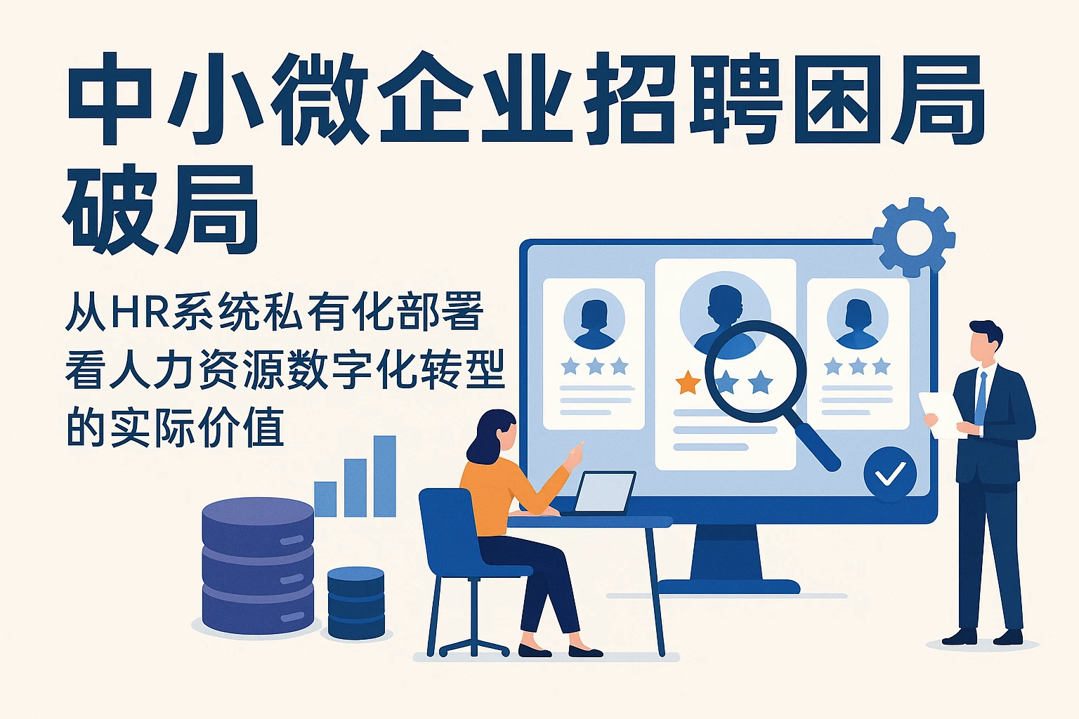 中小微企业招聘困局破局：从HR系统私有化部署看人力资源数字化转型的实际价值