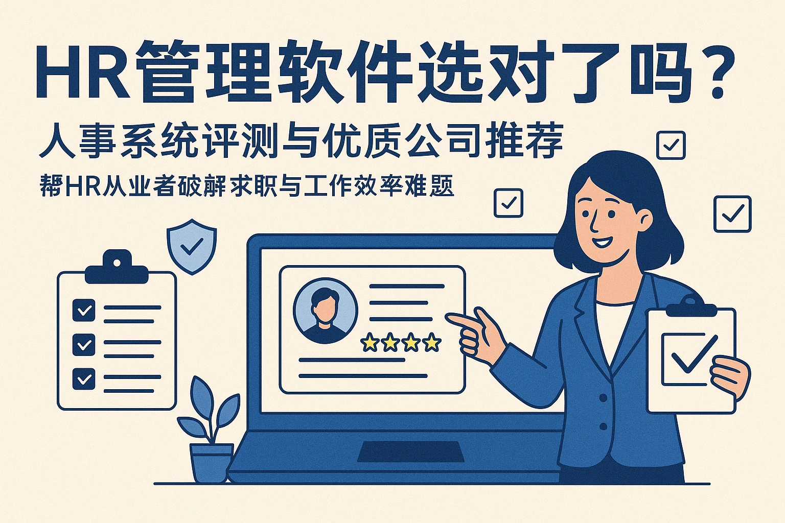HR管理软件选对了吗？人事系统评测与优质公司推荐——帮HR从业者破解求职与工作效率难题