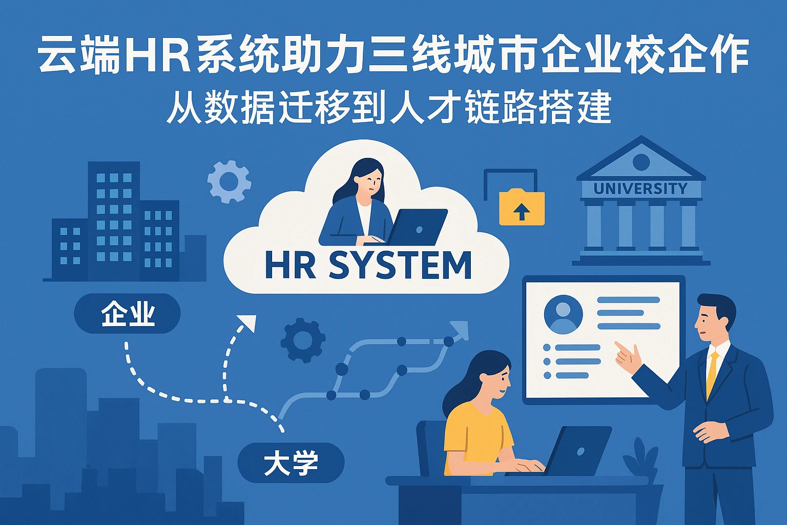 云端HR系统助力三线城市企业校企合作：从数据迁移到人才链路搭建