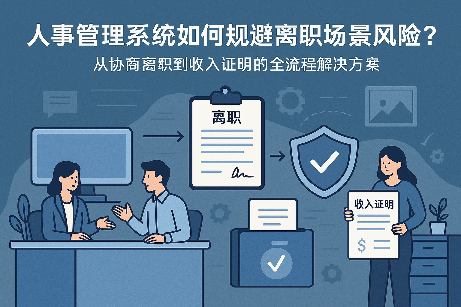 人事管理系统如何规避离职场景风险？从协商离职到收入证明的全流程解决方案