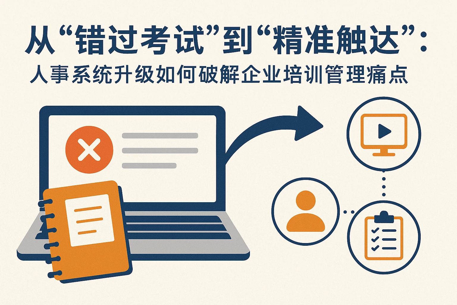 从“错过考试”到“精准触达”：人事系统升级如何破解企业培训管理痛点