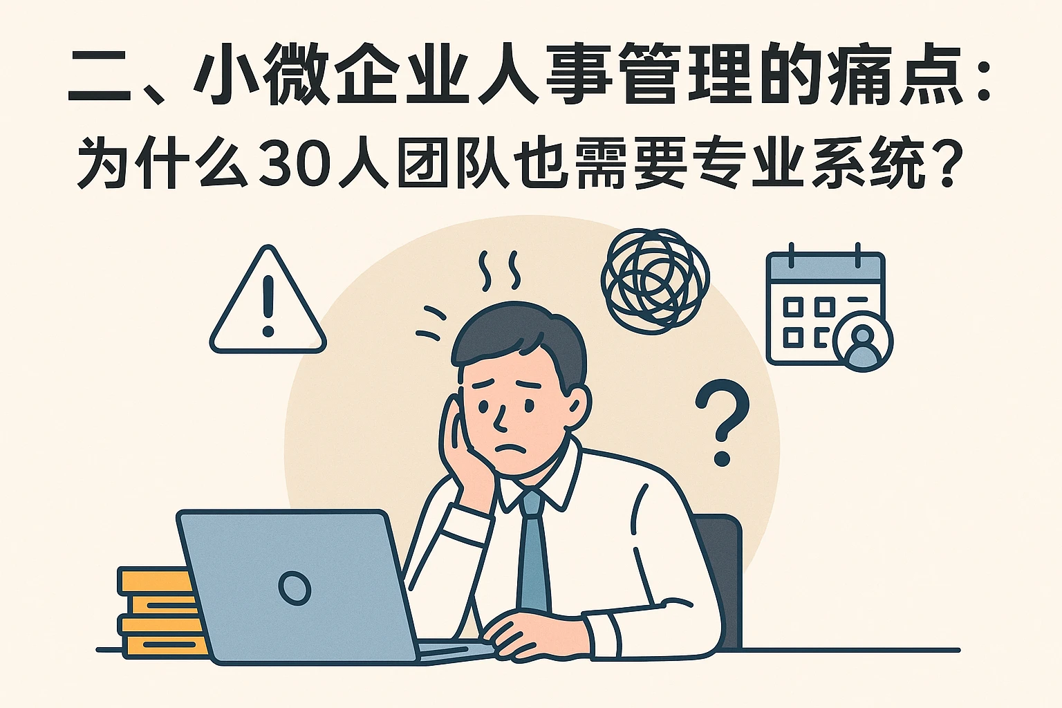 二、小微企业人事管理的痛点：为什么30人团队也需要专业系统？
