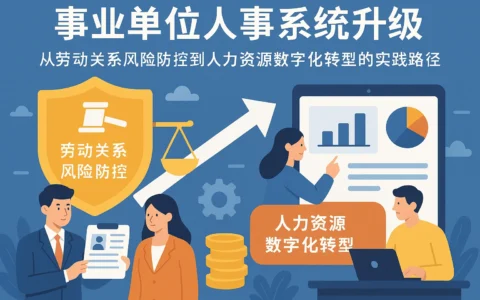 事业单位人事系统升级：从劳动关系风险防控到人力资源数字化转型的实践路径