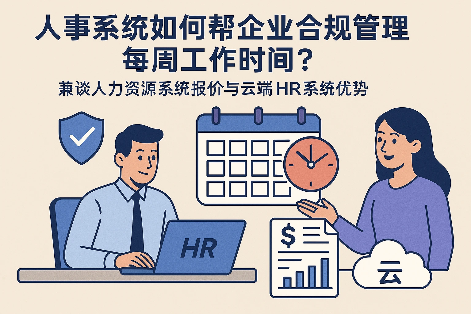 人事系统如何帮企业合规管理每周工作时间？兼谈人力资源系统报价与云端HR系统优势