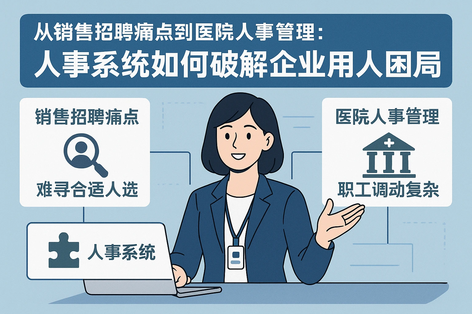 从销售招聘痛点到医院人事管理：人事系统如何破解企业用人困局？