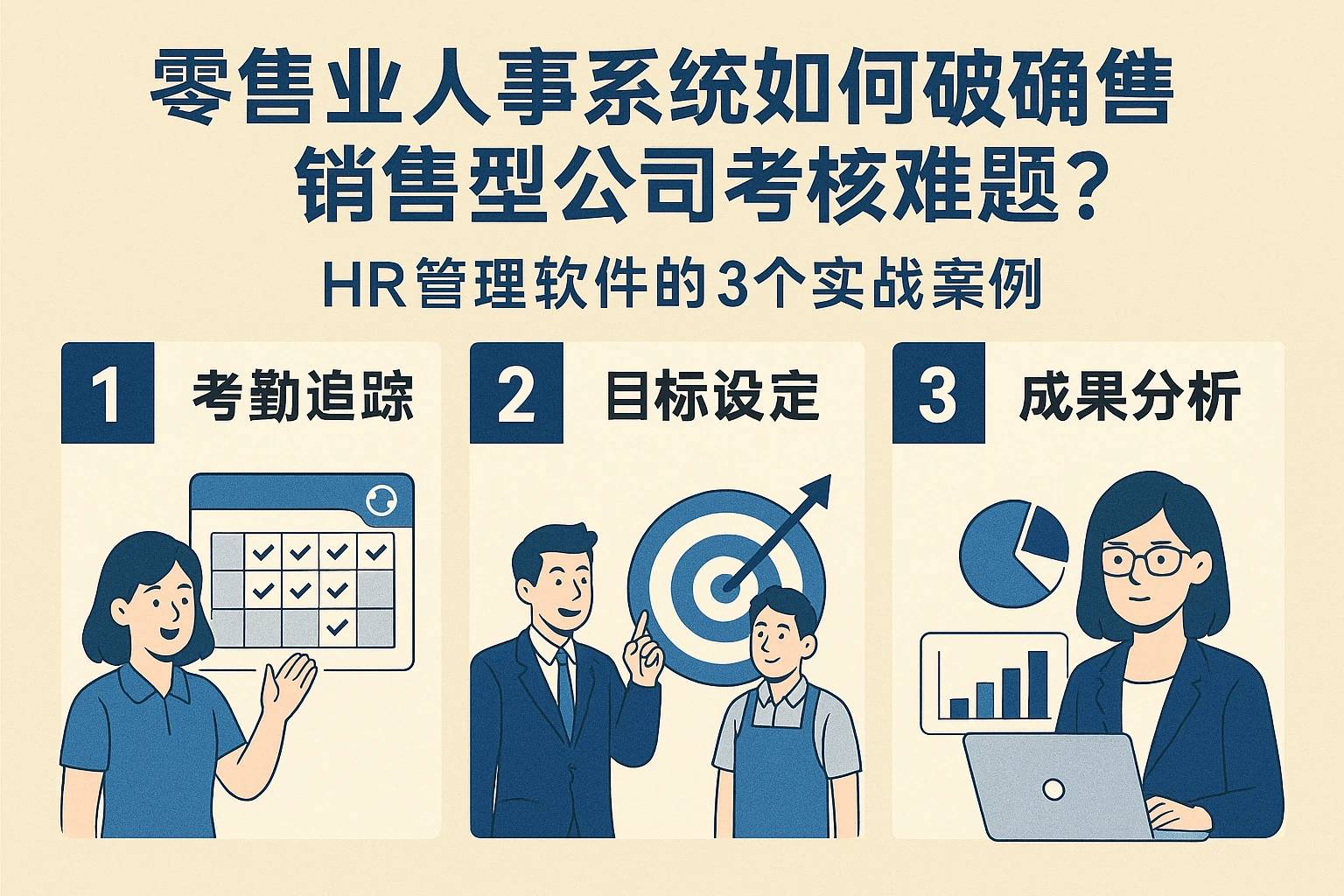 零售业人事系统如何破解销售型公司考核难题？HR管理软件的3个实战案例