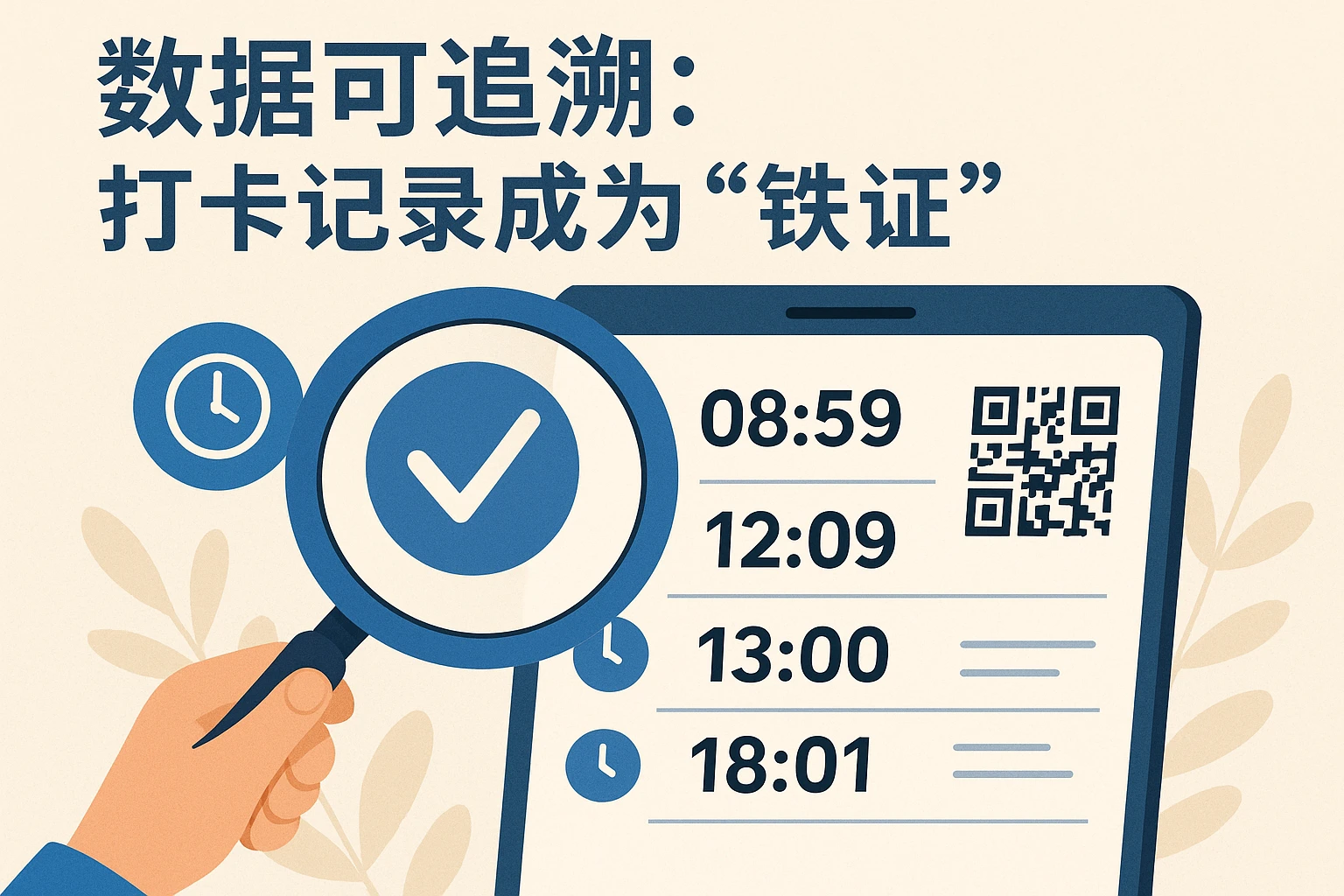 2. 数据可追溯：打卡记录成为