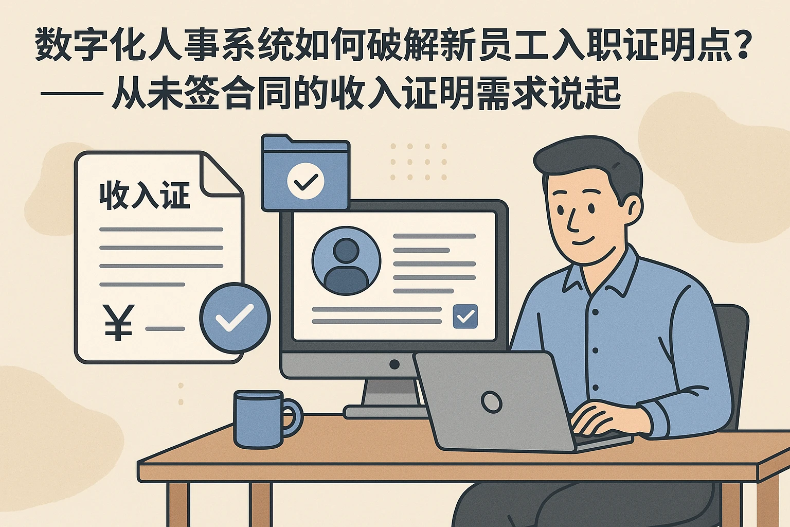 数字化人事系统如何破解新员工入职证明痛点？——从未签合同的收入证明需求说起