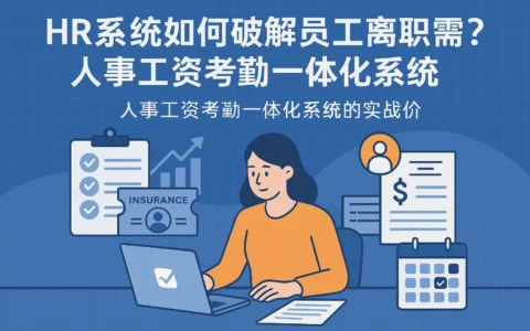 HR系统如何破解员工离职社保缴纳难题?人事工资考勤一体化系统的实战价值