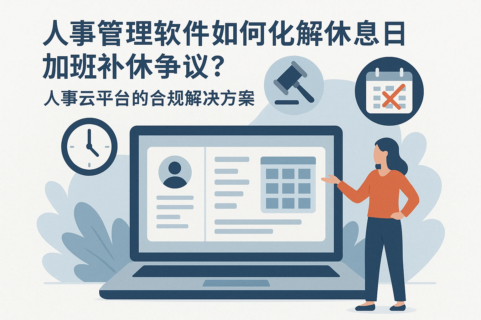 人事管理软件如何化解休息日加班补休争议？人事云平台的合规解决方案