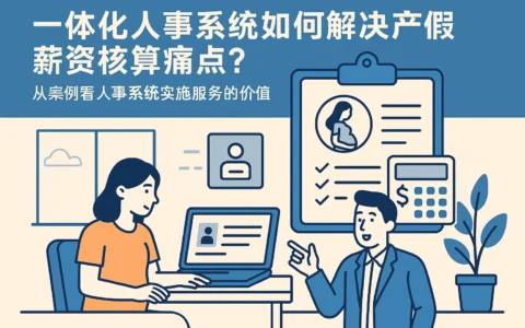一体化人事系统如何解决产假薪资核算痛点？从案例看人事系统实施服务的价值
