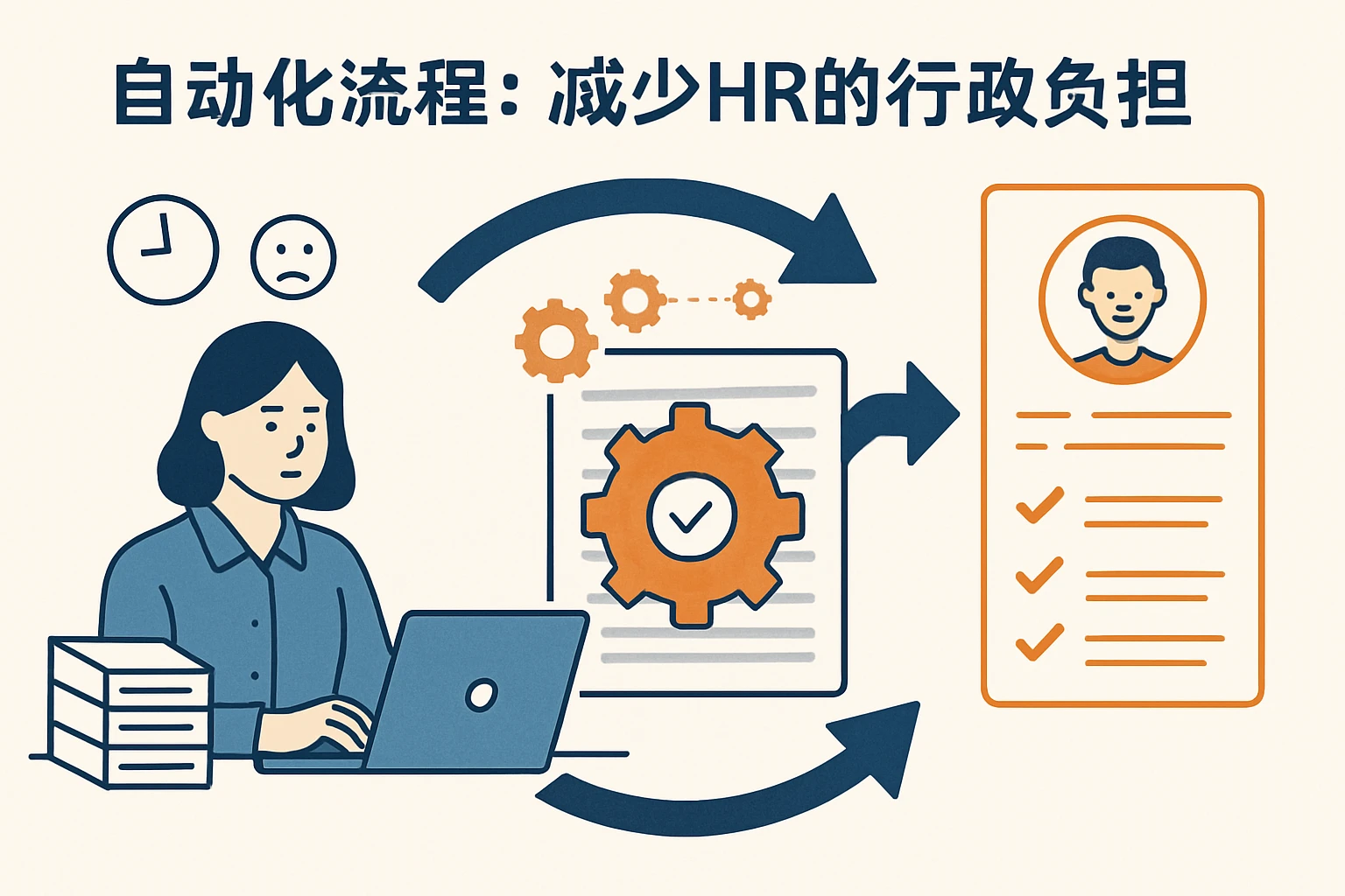 2. 自动化流程：减少HR的“行政负担”