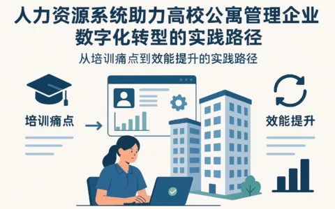 人力资源系统助力高校公寓管理企业数字化转型：从培训痛点到效能提升的实践路径