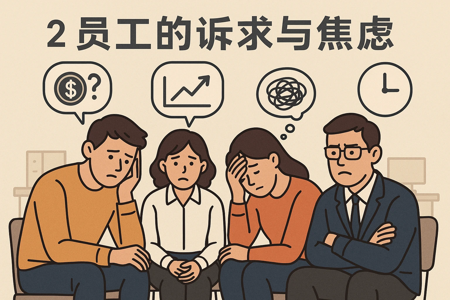 2. 员工的诉求与焦虑