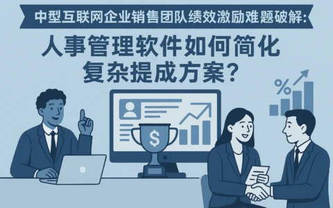 中型互联网企业销售团队绩效激励难题破解：人事管理软件如何简化复杂提成方案？