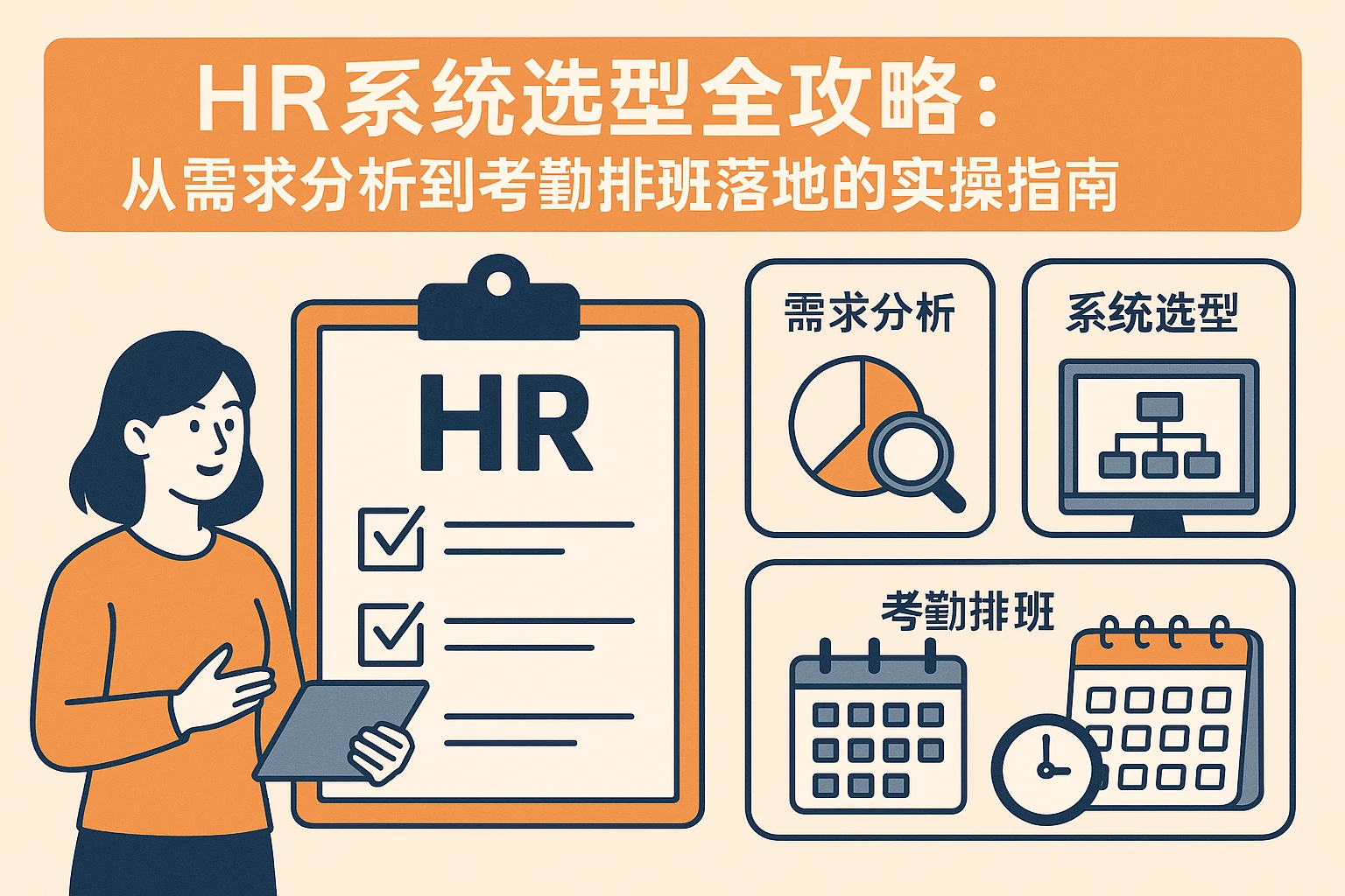 HR系统选型全攻略：从需求分析到考勤排班落地的实操指南
