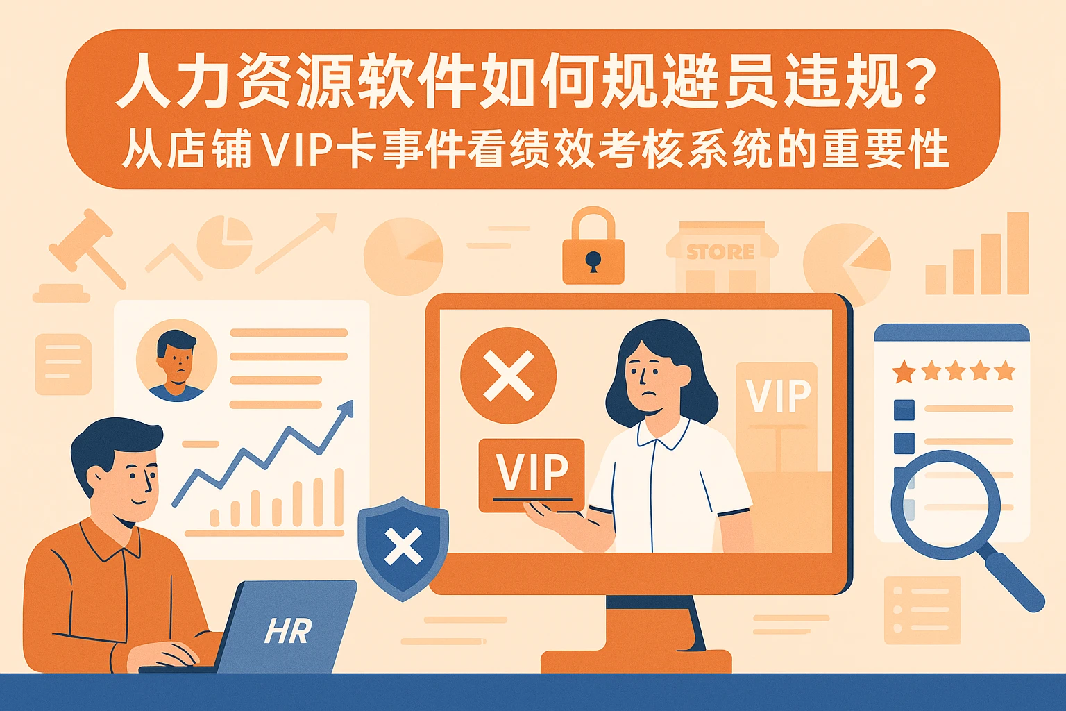 人力资源软件如何规避员工违规？从店铺VIP卡事件看绩效考核系统的重要性