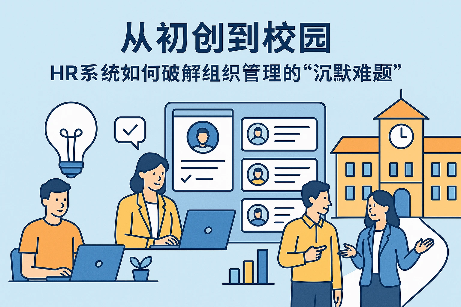 从初创到校园：HR系统如何破解组织管理的“沉默难题”