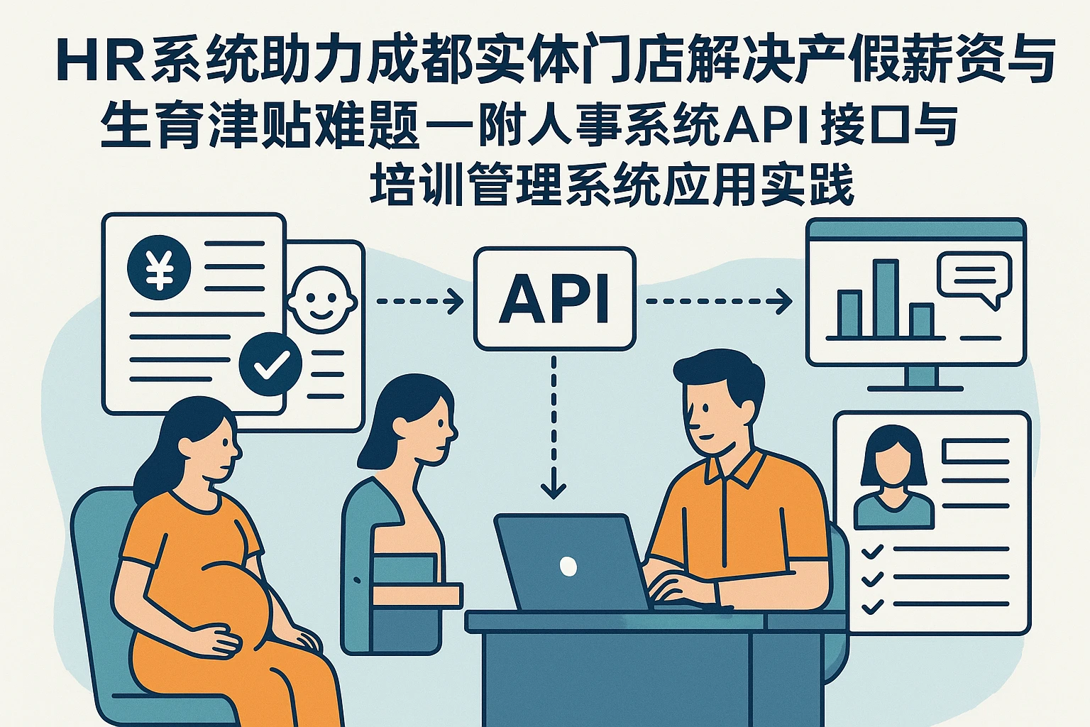 HR系统助力成都实体门店解决产假薪资与生育津贴难题——附人事系统API接口与培训管理系统应用实践