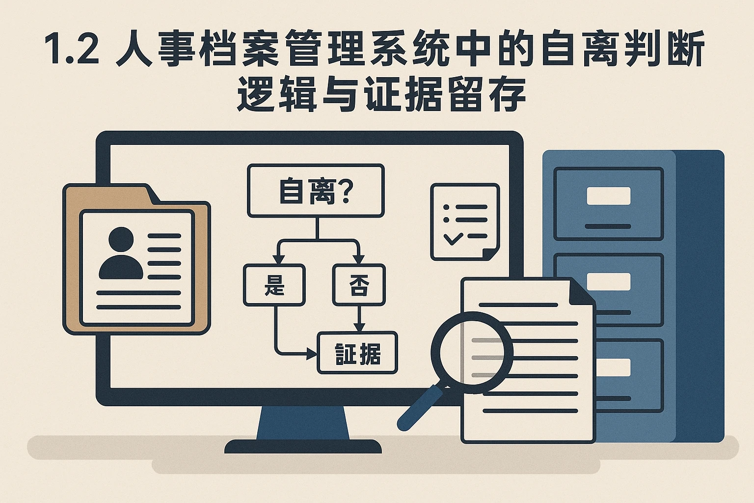 1.2 人事档案管理系统中的自离判断逻辑与证据留存