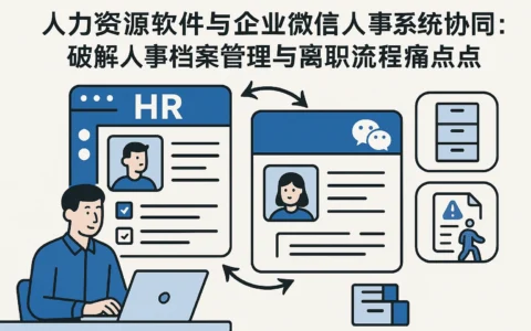 人力资源软件与企业微信人事系统协同：破解人事档案管理与离职流程痛点